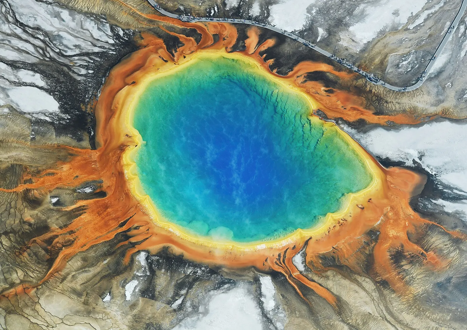 Grand Prismatic Spring in Yellowstone